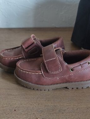 The Children's Place Brown Suede Moccasin-Style Velcro Shoes